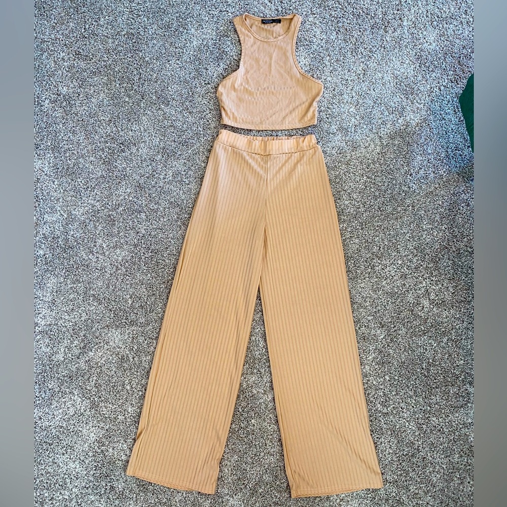 Nasty Gal 2 piece ribbed lounge set